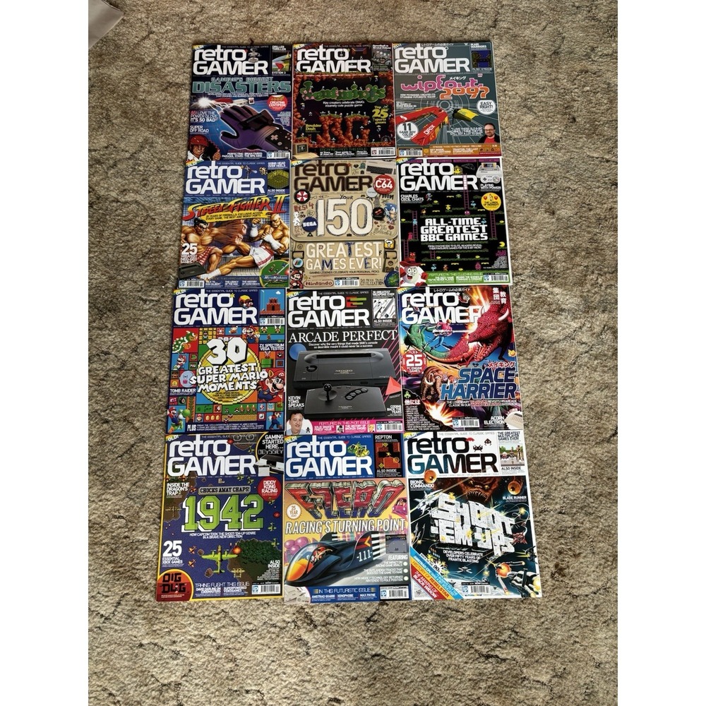 Retro Gamer Magazine Lot Of 12 Issues 140-152 Missing 149